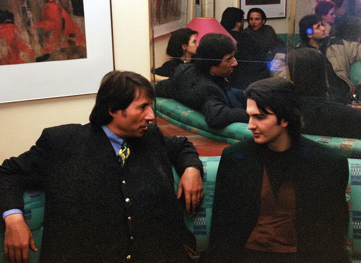 Archivfoto von 1994 — Udo Jürgens und Alex Parker in einer Hotelbar